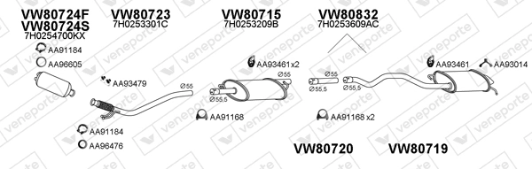 Échappement VENEPORTE 800502