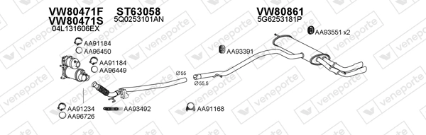 Échappement VENEPORTE 800799