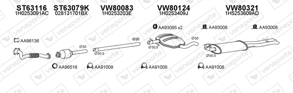 Échappement VENEPORTE 800423