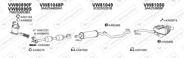 Échappement VENEPORTE 801016