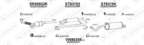Échappement VENEPORTE 800198