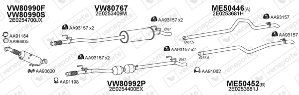 Échappement VENEPORTE 800971