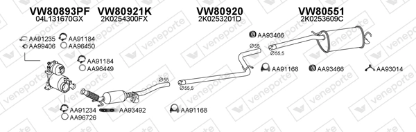 Échappement VENEPORTE 800830