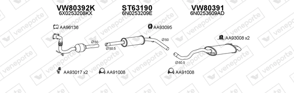 Échappement VENEPORTE 800337