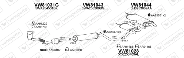 Échappement VENEPORTE 801013