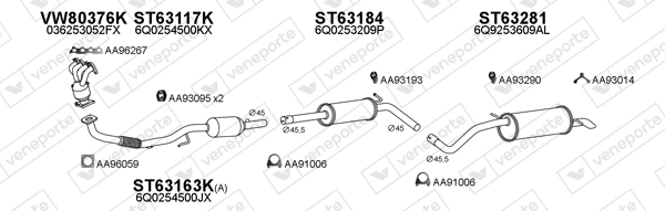 Échappement VENEPORTE 800942