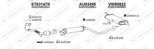 Échappement VENEPORTE 800994