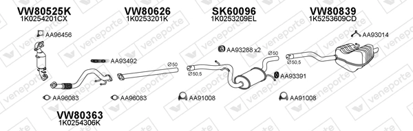 Échappement VENEPORTE 800769