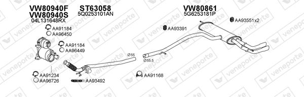 Échappement VENEPORTE 800856