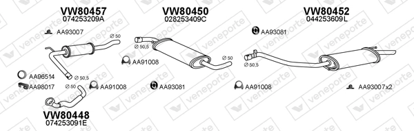 Échappement VENEPORTE 800256