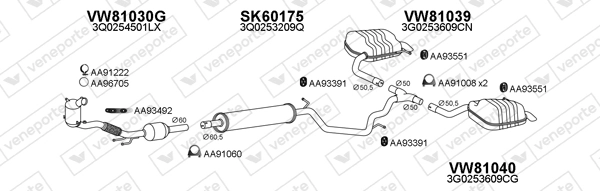 Échappement VENEPORTE 801010