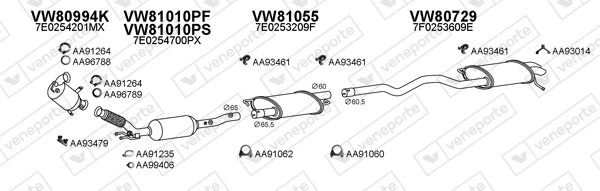 Échappement VENEPORTE 800988
