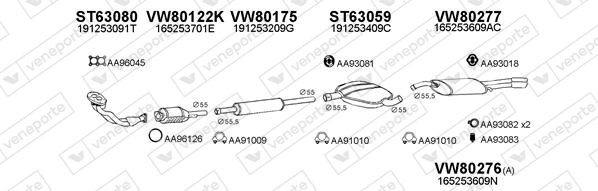 Échappement VENEPORTE 800250