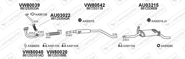 Échappement VENEPORTE 800270
