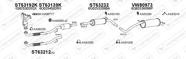 Échappement VENEPORTE 800931