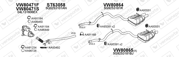 Échappement VENEPORTE 800800