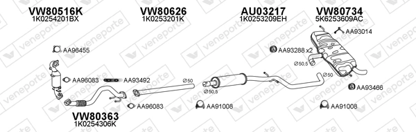 Échappement VENEPORTE 800724