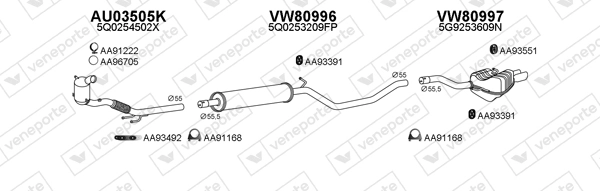 Échappement VENEPORTE 800975