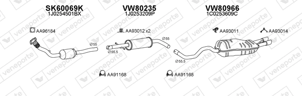 Échappement VENEPORTE 800889