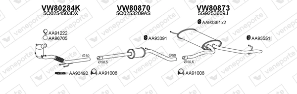 Échappement VENEPORTE 800899