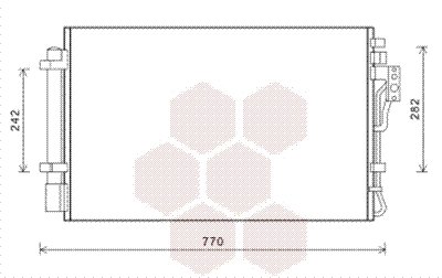 Condenseur, climatisation VAN WEZEL 83005157