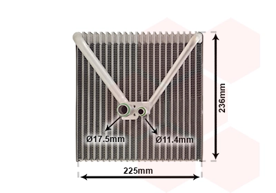 Évaporateur climatisation VAN WEZEL 7600V011