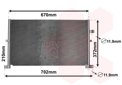 Condenseur, climatisation VAN WEZEL 18005334