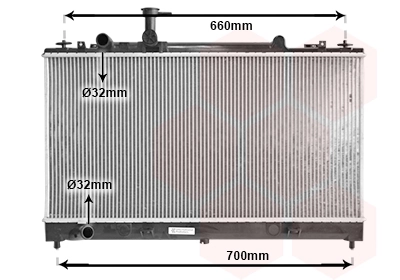 Van Wezel 27002162 — Радіатор охолодження двигуна MAZDA 6 18/20/23 Mеханіка 02- (Van Wezel)