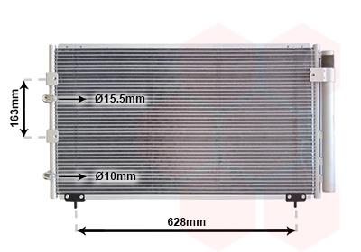 Condenseur, climatisation VAN WEZEL 53005288