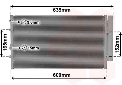Condenseur, climatisation VAN WEZEL 51005102