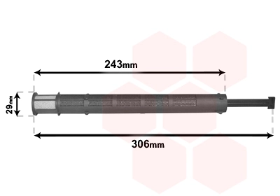 Filtre déshydratant, climatisation VAN WEZEL 0900D249
