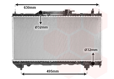 Van Wezel 53002283 — Радіатор охолодження AVENSIS 16/18/20 MT 00-(вир-во Van Wezel)