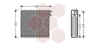 Évaporateur climatisation VAN WEZEL 5300V294