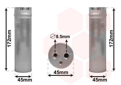Filtre déshydratant, climatisation VAN WEZEL 2700D185