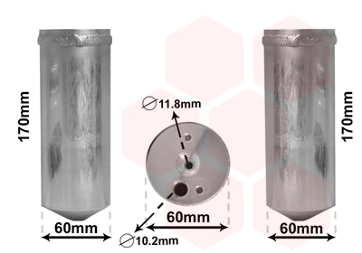 Filtre déshydratant, climatisation VAN WEZEL 0700D073
