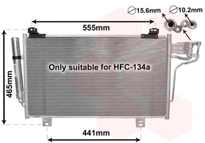 Condenseur, climatisation VAN WEZEL 27005261
