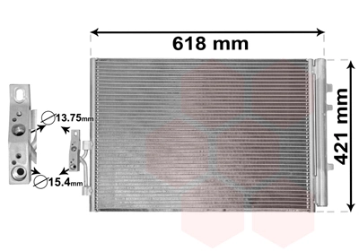 Condenseur, climatisation VAN WEZEL 06005481