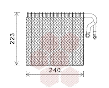 Évaporateur climatisation VAN WEZEL 0600V403