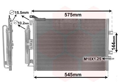 Condenseur, climatisation VAN WEZEL 43005417