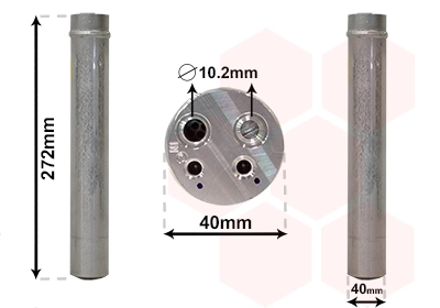 Filtre déshydratant, climatisation VAN WEZEL 4300D493