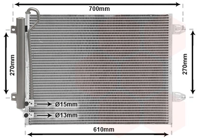 Condenseur, climatisation VAN WEZEL 58005323