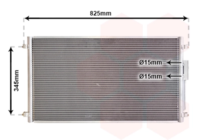 Condenseur, climatisation VAN WEZEL 07005079