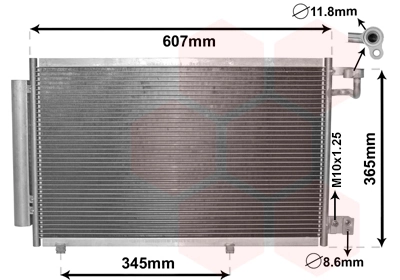 Condenseur, climatisation VAN WEZEL 18005439