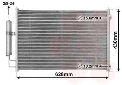 Condenseur, climatisation VAN WEZEL 13005328