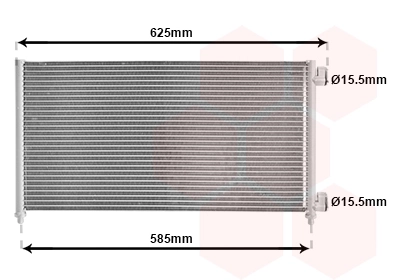 Condenseur, climatisation VAN WEZEL 17005256
