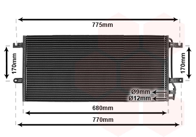 Condenseur, climatisation VAN WEZEL 58005197