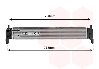 Van Wezel 58012703 — Радіатор охолодження інтеркулера VAG (Van Wezel)