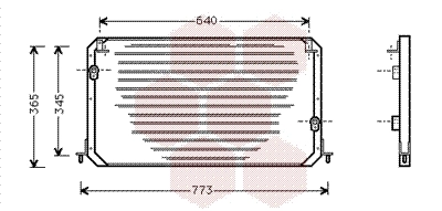 Condenseur, climatisation VAN WEZEL 53005224