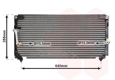 Condenseur, climatisation VAN WEZEL 53005225