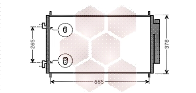 Condenseur, climatisation VAN WEZEL 25005214